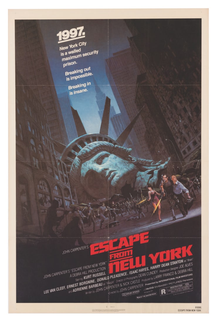 An “Escape from New York" One-Sheet Poster. (1 of 1)
