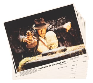 A Set of “Raiders of the Lost Ark" Lobby Cards.