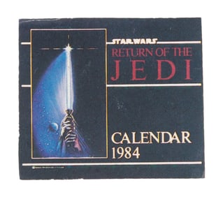 A “Ghostbusters" Star Wars Miniature Calendar Prop.