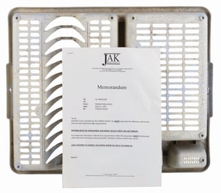 A “The Phantom Menace" Wall Prop & Tunisia Shooting Memo.