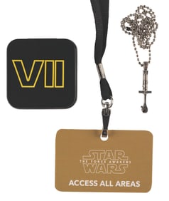 A “The Force Awakens" Crew Gift Pendant with an All-Access Pass.