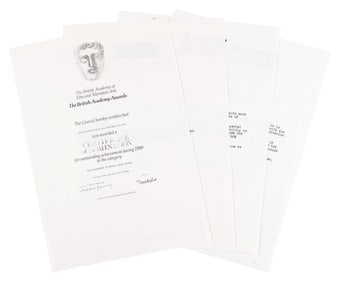 Four George Gibbs Letter of Recommendation Photocopies.
