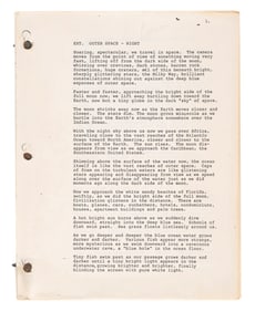 A "Cocoon" Production Script.