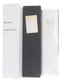 A Large Collection of Cover Letters Sent to Producer David Kirkpatrick.