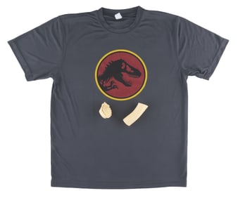 “Jurassic Park III" Bone Castings and a “Jurassic World Dominion" Crew Shirt.