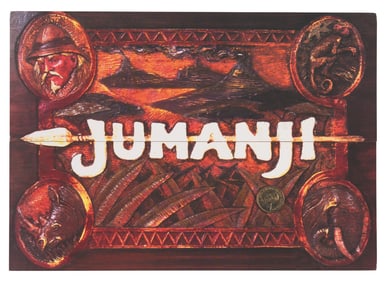 A "Jumanji" Van Pelt Coin Prop and Promo Card.
