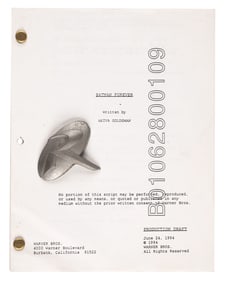 A Prototype Robin Emblem and “Batman Forever" Production Script.