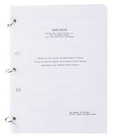 A Tim Burton's “Sleepy Hollow" Screenplay.