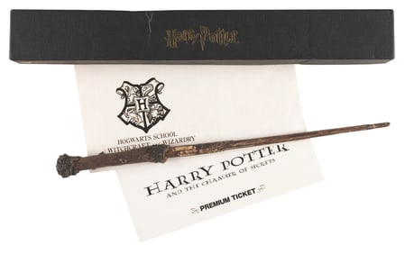 A “The Chamber of Secrets" Japanese Gift Wand and Ticket.