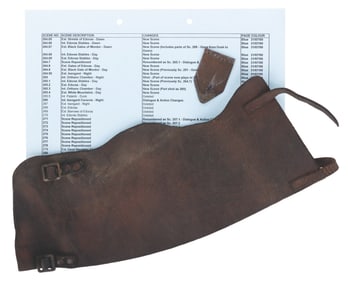 A Pair of The Lord of the Rings Armor Pieces and a Shooting Document.