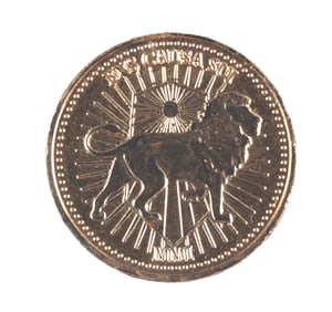 A "John Wick: Chapter 4" Gold Coin Prop.