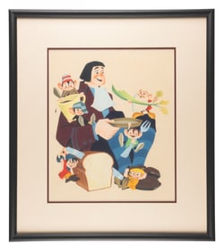 The Original Cover Illustration for “The Little People and The Giant.