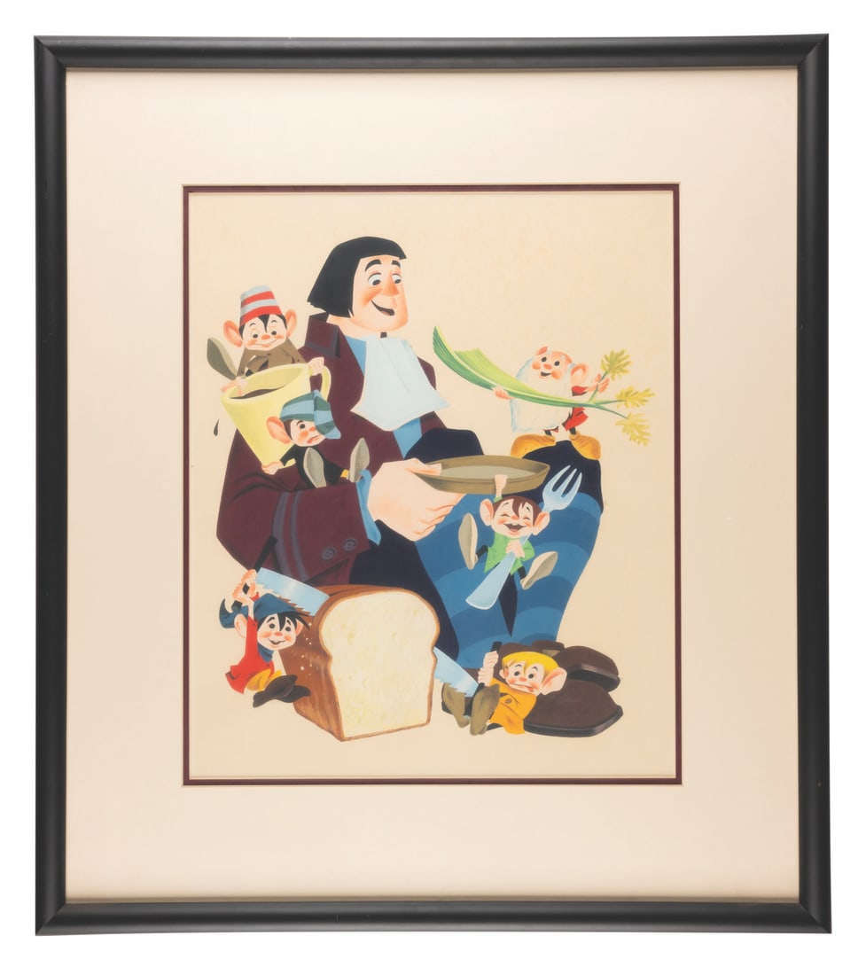 The Original Cover Illustration for “The Little People and The Giant. (1 of 2)