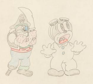 A Beans "The Phantom Ship" Production Drawing.