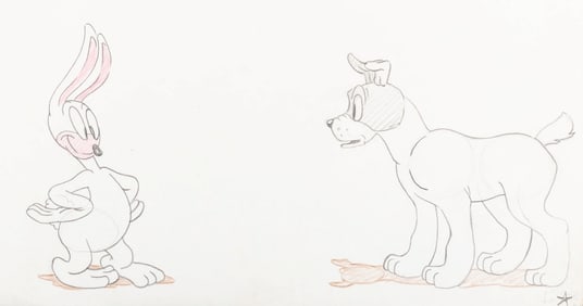 An Early Bugs Bunny “Prest-O Change-O" Production Drawing.