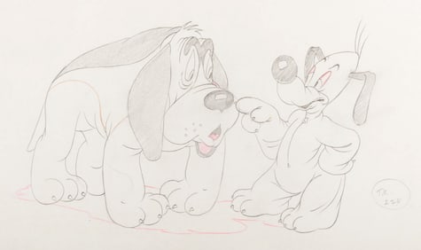 An "Of Fox and Hounds" Production Drawing.