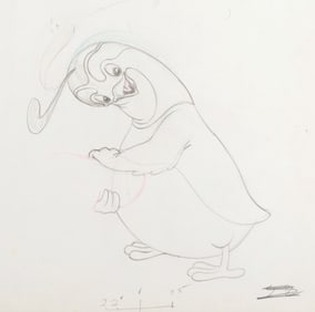 A "The Crackpot Quail" Original Production Drawing.