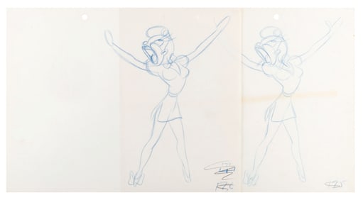 "Coal Black and de Sebben Dwarfs" Production Drawings.