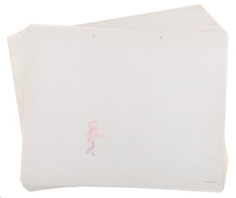 A Large Set of “Coal Black and de Sebben Dwarfs" Production Drawings.