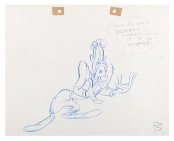 A "Coal Black and de Sebben Dwarfs" Prince Chawmin’ Production Drawing.