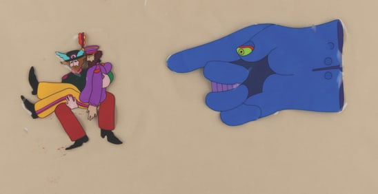 A Dreadful Flying Glove “Yellow Submarine" Production Cel.