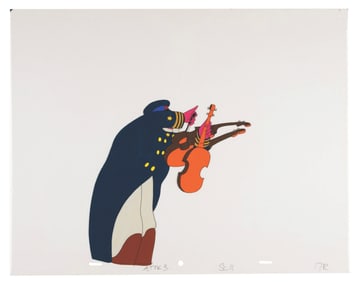 An Old Fred “Yellow Submarine" Production Cel.