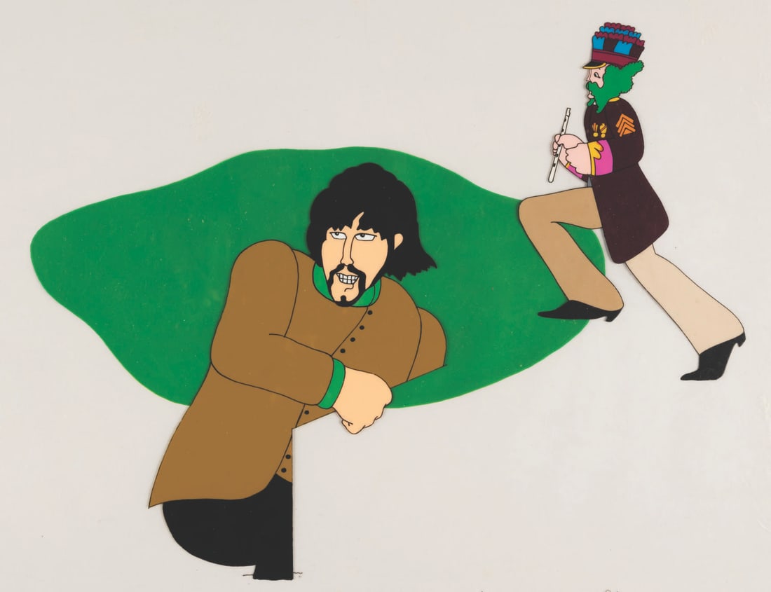A George and Paul “Yellow Submarine" Production Cel. (1 of 8)