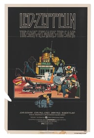 A Led Zeppelin “The Song Remains the Same" One-Sheet.
