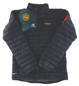 A “House of the Dragon" Crew Gift Hat and Jacket.