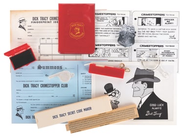 A Dick Tracy's Crimestopper Club Kit.