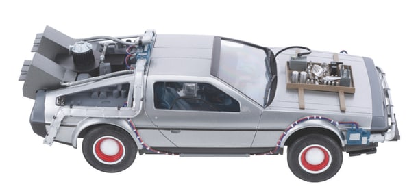 An Aoshima “Back to the Future Part III" DeLorean Model Kit Prototype.