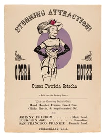 A Freedomland Opera House Personalized Souvenir Show Poster.