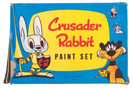 A Crusader Rabbit Paint Set.