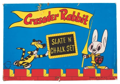 A Crusader Rabbit Slate ‘N’ Chalk Set.
