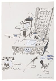 A Character Model Drawing of Fearless Leader.