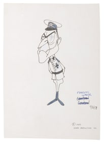A Fearless Leader Character Model Drawing.