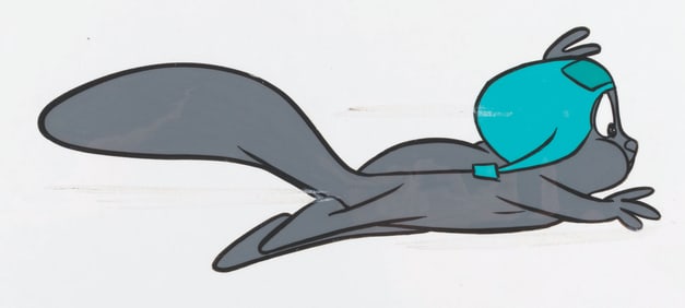 A Rocky Production Cel and Drawing.