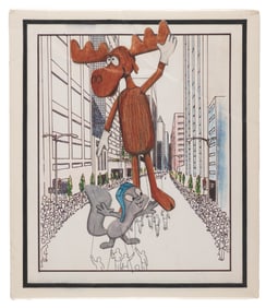 Macy's Thanksgiving Day Parade Rocky & Bullwinkle Concept Art.