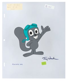A Rocky #38 Scene Cel Signed by Jay Ward.