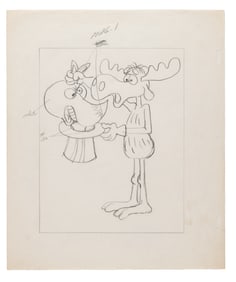 The Original Drawing for Jay Ward Scene Cels Collection #40.