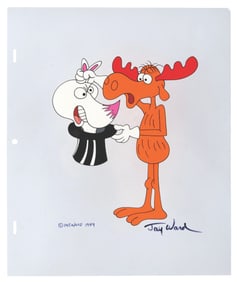A Signed Bullwinkle #40 Scene Cel.
