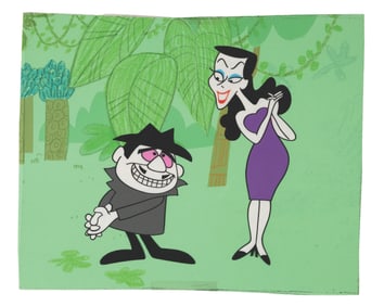 A Boris and Natasha Scene Cel.