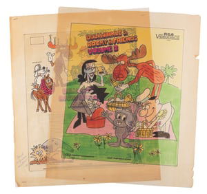 RCA Video Cover Concept Art for “Bullwinkle & Rocky & Friends.