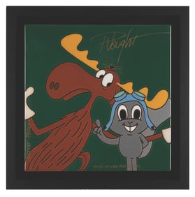 A Rocky and Bullwinkle Tile Artist Proof.
