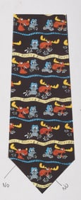 A Rocky and Bullwinkle Necktie Design.