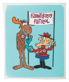 A Bullwinkle and Dudley Do-Right Fauntleroy Patrol Cel.