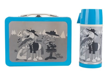 A Prototype “Dudley Do-Right" Lunchbox and Thermos.