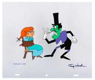 A Signed Snidely Whiplash and Nell Fenwick #22 Scene Cel.