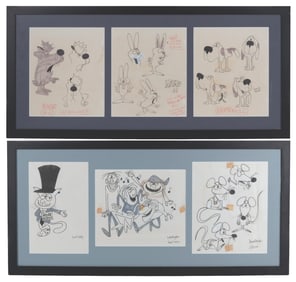 A Collection of “Fractured Fairy Tales" Character Designs.