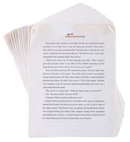 Story Outlines for a Fractured Fairy Tales Book.